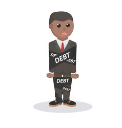 Businessman African Bound By Debt