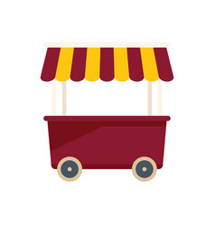 Vendor Snack Icon Flat Store Market