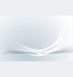 Abstract Modern Futuristic White Wavy