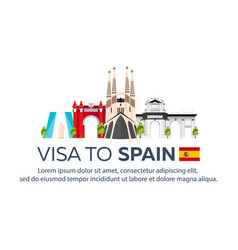 Visa To Spain Document For Travel Flat