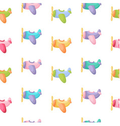 Cute Childrens Seamless Pattern With Planes