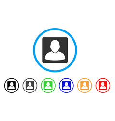 Man Vcard Rounded Icon