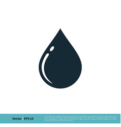 Droplet Drop Water Icon Logo Template Design Eps