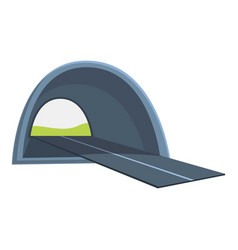 Highway Tunnel Icon Cartoon Style