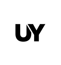 Letter U And Y Uy Logo Design Template Minimal