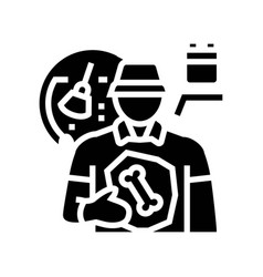 Paleontologist Worker Glyph Icon