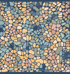 Bright Seamless Floor Pattern Of Round Sea Pebbles