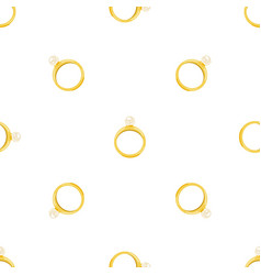 Gold Ring Pattern Seamless