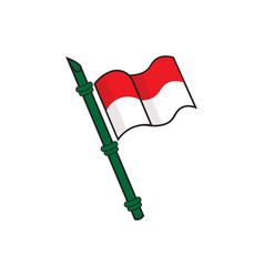 Indonesia Flag Border Element