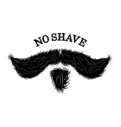 Mustache Sign Or Label As A Symbol Of Masculinity