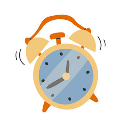 Alarm Clock Flat Icon Morning Routine Wake Up