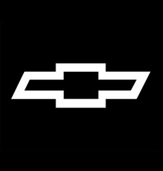 Chevrolet Brand Logo Car Symbol White Design