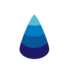 Droplet Icon Design Blue Water Drop Symbol Sweat