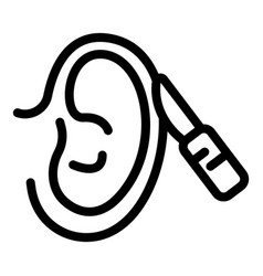 Ear Correction Icon Outline Style