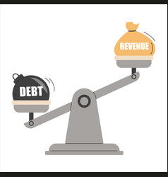 Debt And Revenue On Scales Isolated