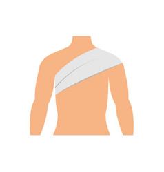 Shoulder Bandage Icon Design Template