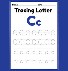 Tracing Letter C Alphabet Worksheet