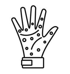 Hand Measles Icon Outline Style