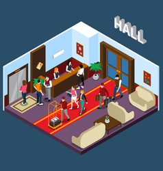 Hotel Hall Isometric