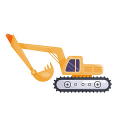 Yellow Excavator Icon