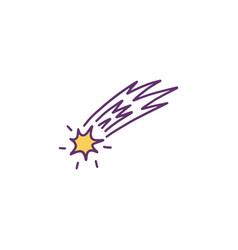 Shooting Star Falling For The Sky Doodle