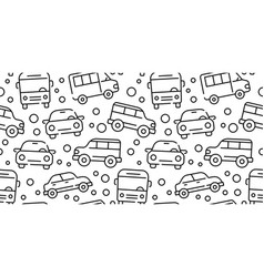 Small Car Icons Child Pattern Travel Wallpaper