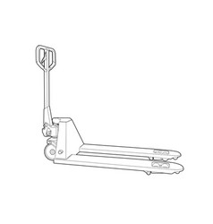 Pallet Truck - Linear Technical Drawing Manual