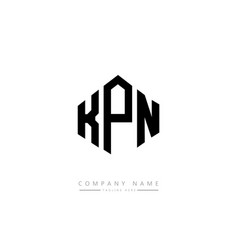 Kpn Letter Logo Design With Polygon Shape