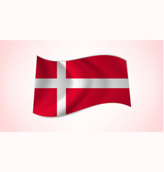 National Flag Of Denmark - Waving