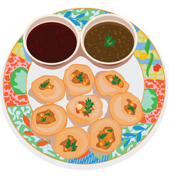 Popular Indian Chat Snack - Paani Puri