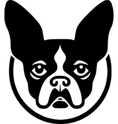 Boston Terrier - Minimalist And Flat Logo