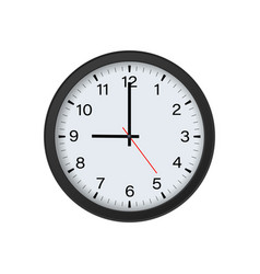 Circle Black Clock Mockup Showing 9 Oclock