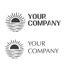 Half Of The Setting Sun A Logo For Your Company