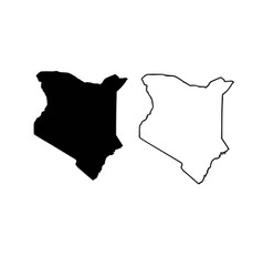 Kenya Map Silhouette And Outline Image