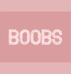 Boobs Emblem Boob Lettering Tits Sign Hooters