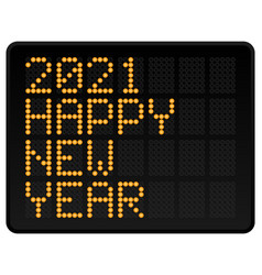 Happy New Year 2021 Led Digital Alphabet Style