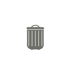 Trash Can Icon Logo Design