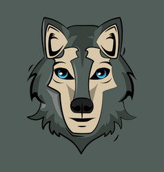 Wolf Cartoon Print For T Shirt