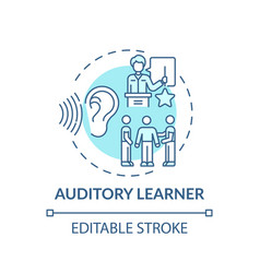 Auditory Learner Turquoise Concept Icon