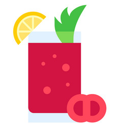 Bloody Mary Cocktail Icon Alcoholic Mixed Drink