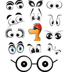 Character Set Of Cartoon Eyes