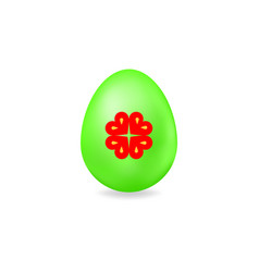 Easter Egg With Elements For St Patrick S Day