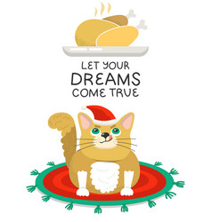 Funny Cat Christmas Print