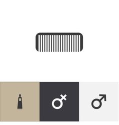 Set Of 4 Editable Hairstylist Icons Includes