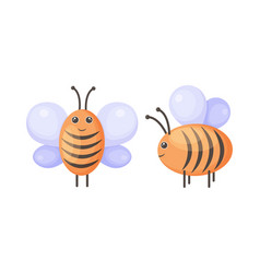 Bees Cute Cartoon Image Of A Honey Bee Side