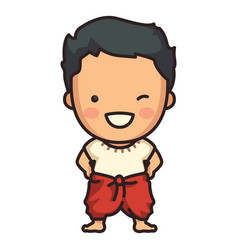 Cute Thai Man Character