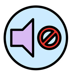 No Sound Icon Flat