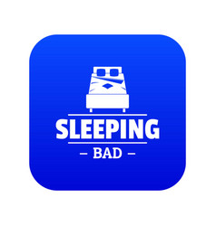 Sleeping Bad Icon Blue