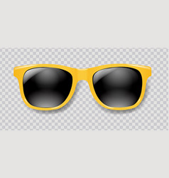 Yellow Sunglasses With Transparent Background