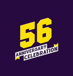 56th Anniversary Celebration Design 56 Years